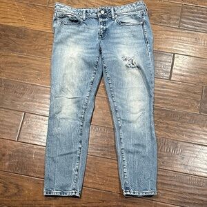 GAP‎ Women's Faded Blue Cropped Jeans
